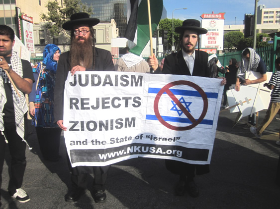 Demonstrators in Los Angeles